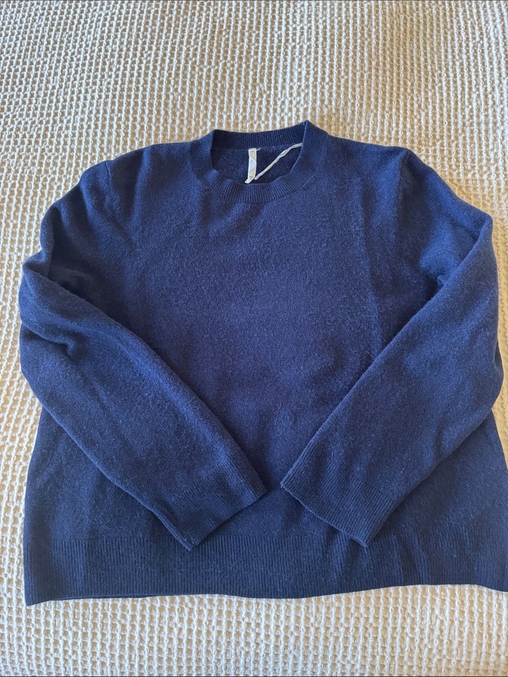Arket Navy Crew Neck Sweater